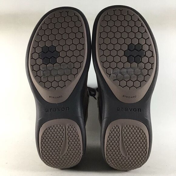 Aravon Rev Stridarc womens waterproof leather ankle boots brown size 6.5 B - Picture 5 of 8